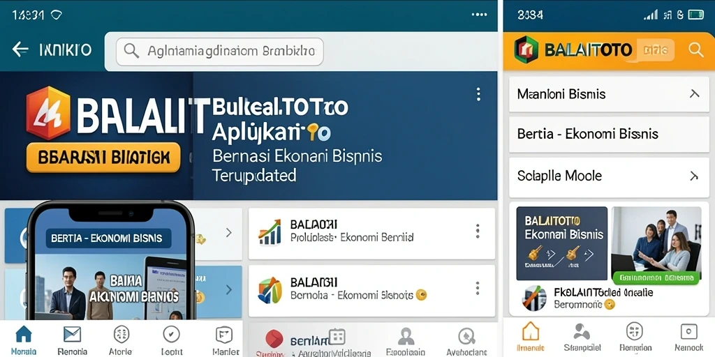 Tampilan antarmuka aplikasi BALAITOTO yang informatif dan mudah digunakan.
