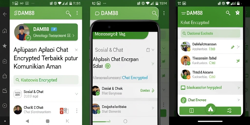 Tampilan antarmuka aplikasi DAM88 yang intuitif dan aman.