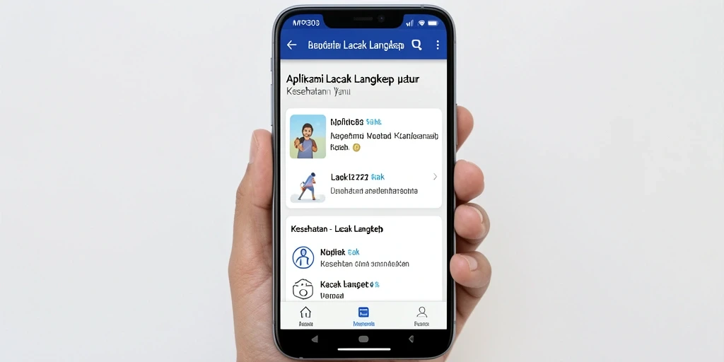Tampilan antarmuka MPO303 yang menampilkan lacak langkah harian dengan grafik.