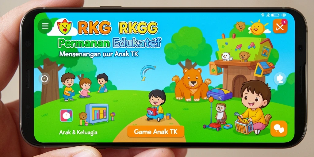 Tampilan menawan dan interaktif dari RKGG untuk anak-anak.