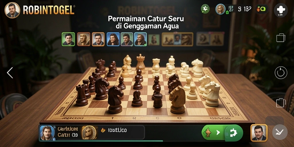 Antarmuka permainan Catur ROBINTOGEL yang menarik dan user-friendly.