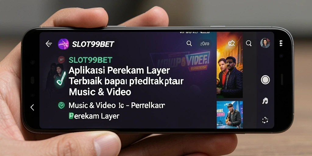 Antarmuka aplikasi SLOT99BET untuk merekam layar dengan mudah.