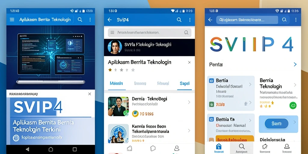 Antarmuka pengguna SVIP4 yang intuitif dan informatif.