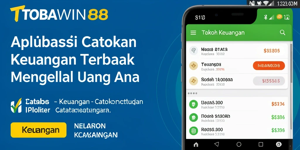 Tampilan antarmuka aplikasi TOBAWIN88 yang bersih dan mudah dinavigasi.